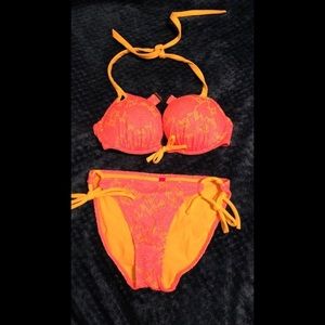 Victoria’s Secret Bombshell Pink/Yellow Bikini